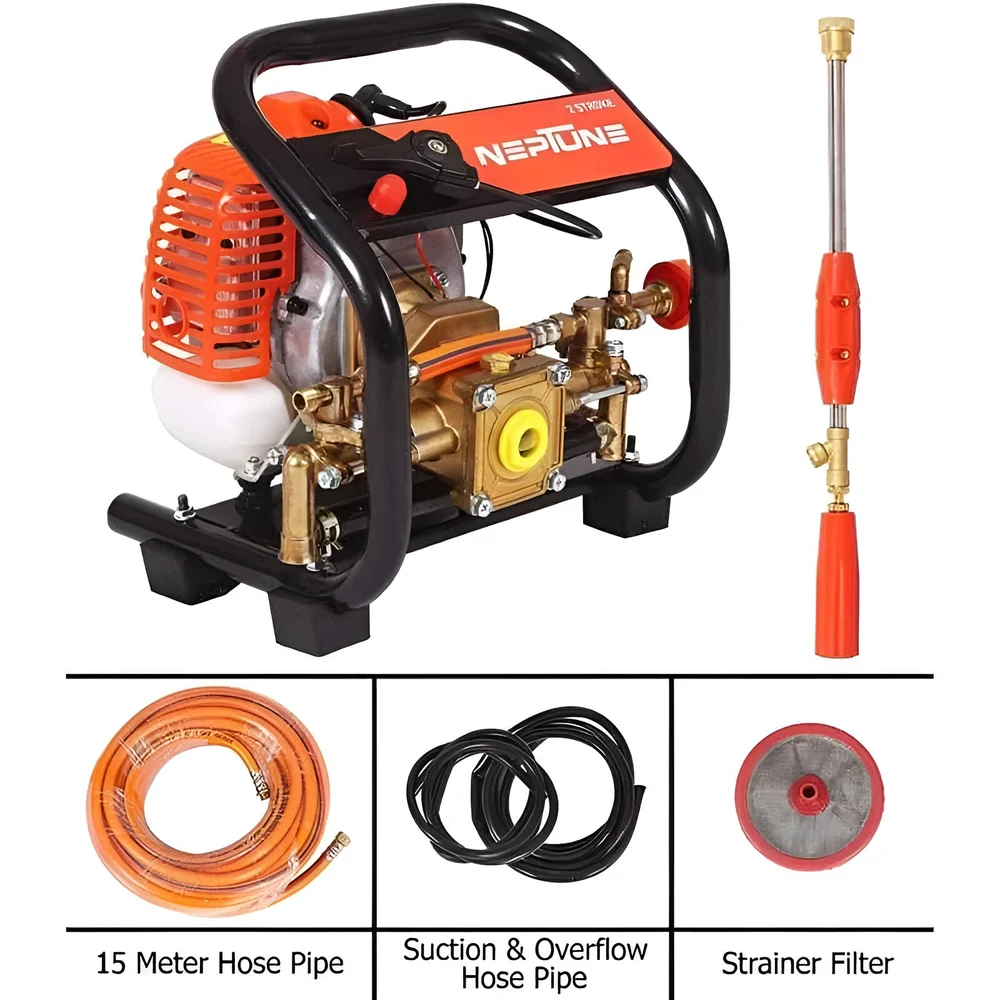 Neptune Portable Power Sprayer 2 Stroke With Hose Pipe &amp;amp; Gun